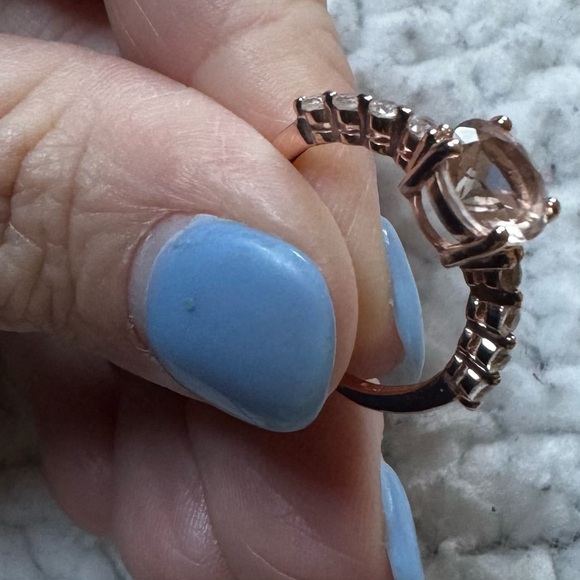 Peach  Morganite 10kt Ring - Picture 8 of 12